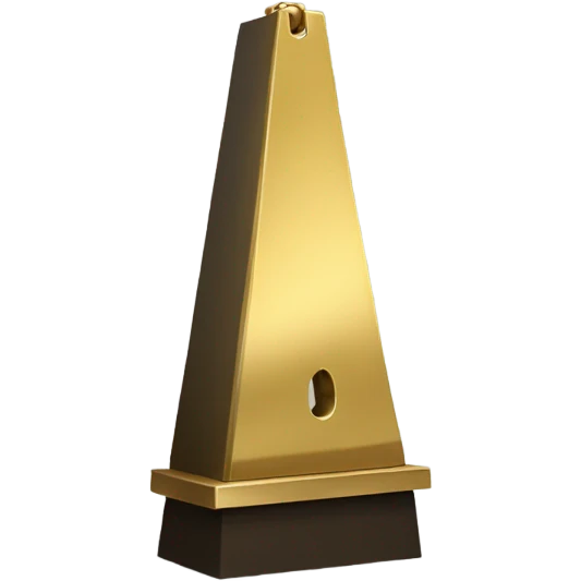 Guillotine gold color  emoji