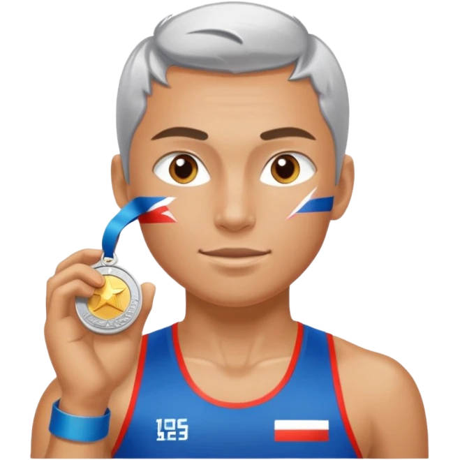 russia sport silver medal emoji