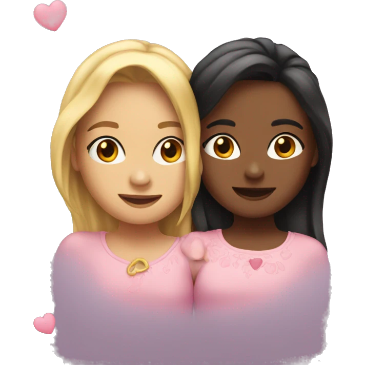 2 girls in love emoji