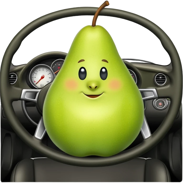 pear in a porshce emoji