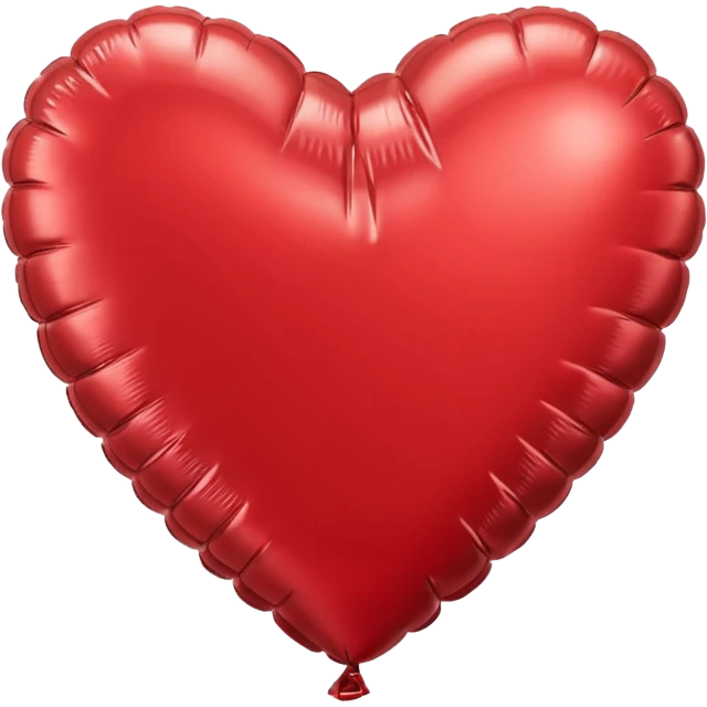 Foil balloon heart, remove background emoji