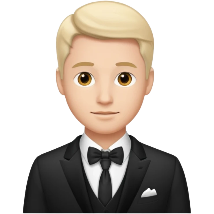 traje de gala primer plano hombre emoji
