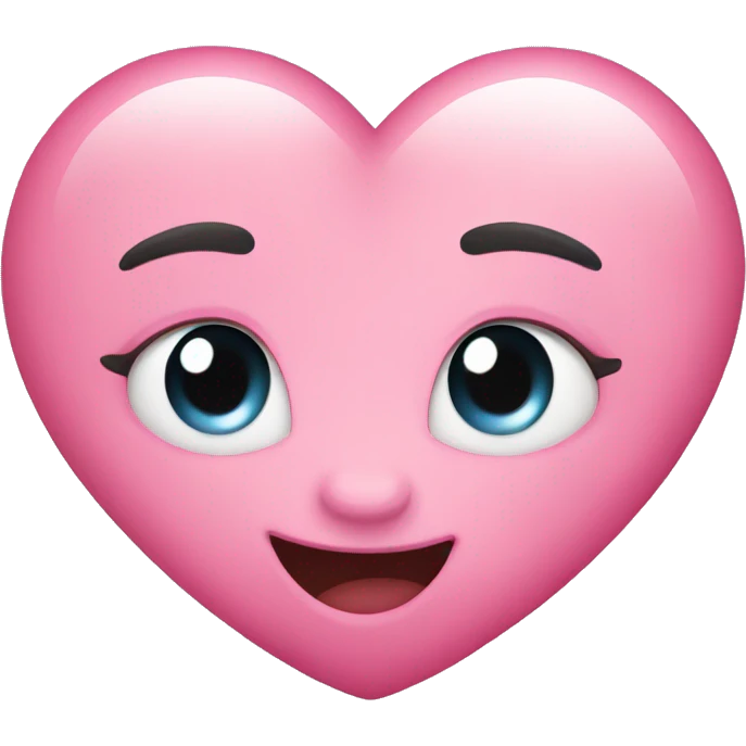Cute pink heart  emoji