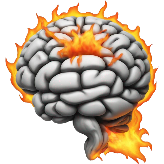 brain on fire emoji