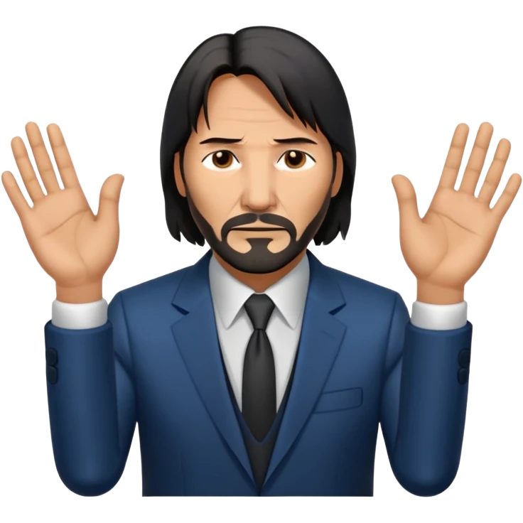 John wick zeigt 67 mit den Händen  emoji