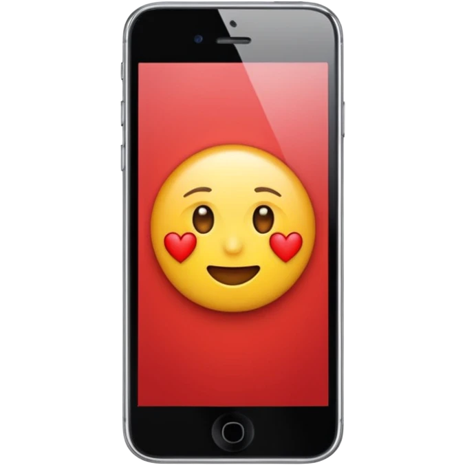 Un emoji qui fait un clin d’œil et mélangé à un cœur rouge iPhone  emoji