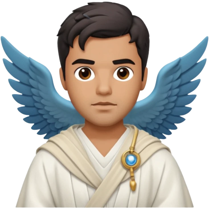Sean Teale as the Doctor named Tristan in an odyssey-themed setting emoji