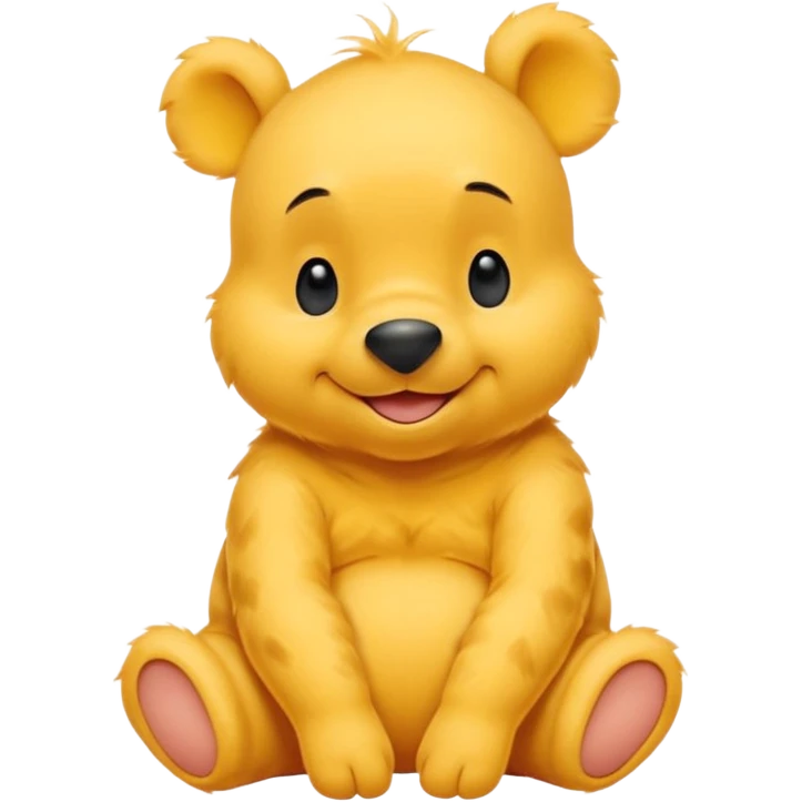 a cute sitting whinne the pooh emoji