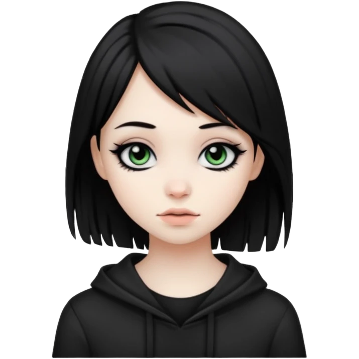 Cute emo girl emoji