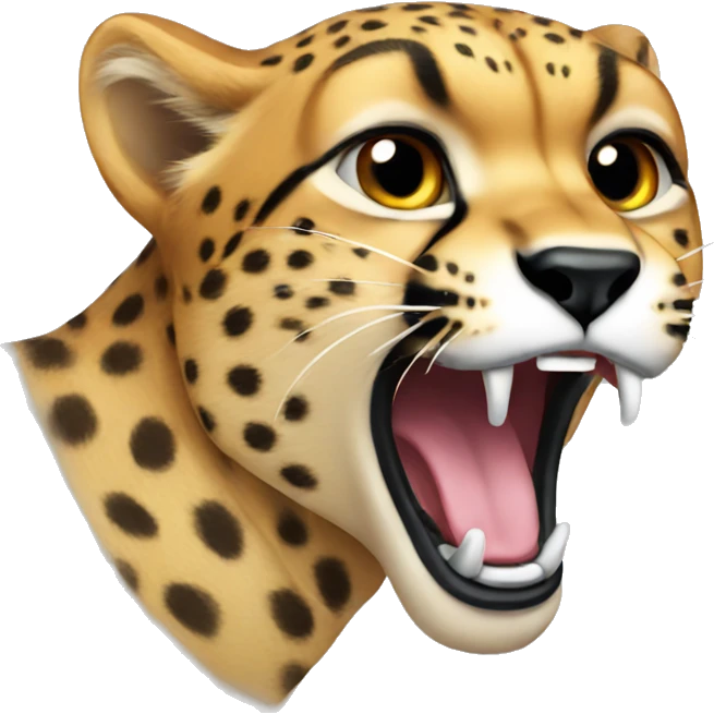 Cheetah roaring  emoji