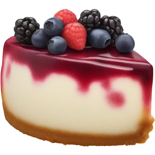 Realistic berry cheesecake  emoji