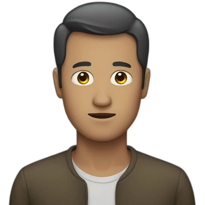 man with no face emoji