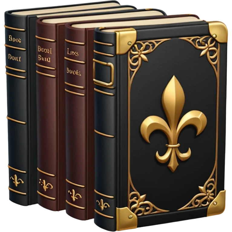 books with dark style emoji