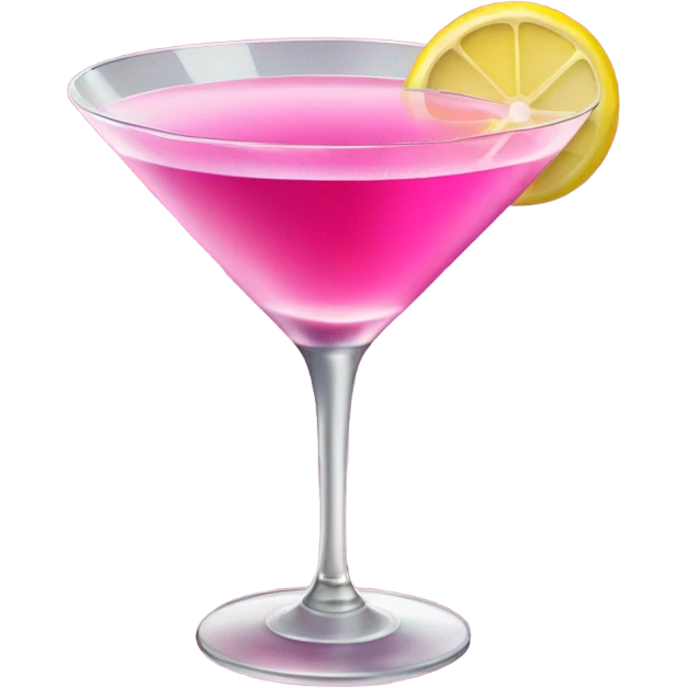 Pink martini drink emoji