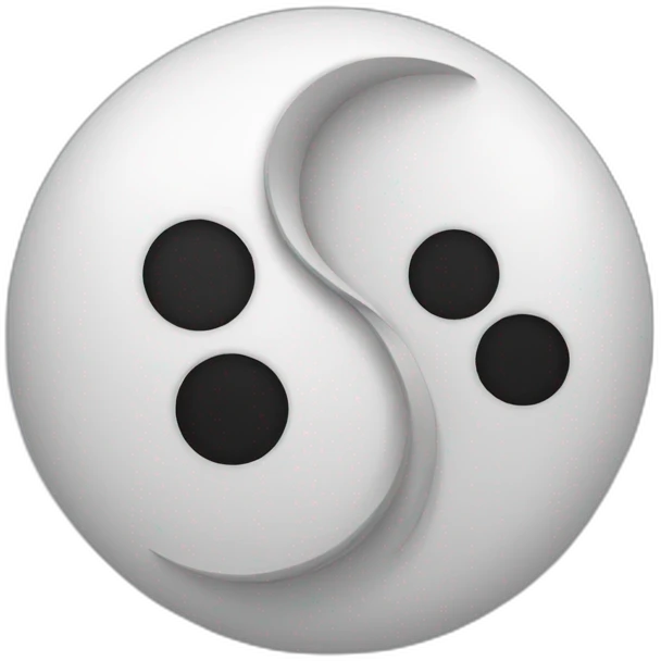 ying and yang emoji