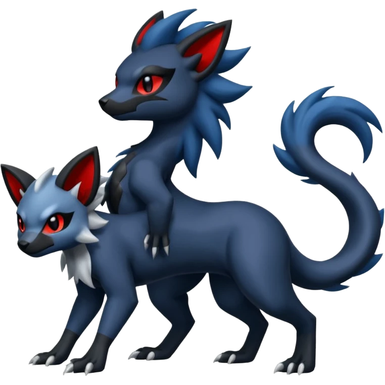 Zorua-Absol-Salandit-fusion (full body) emoji