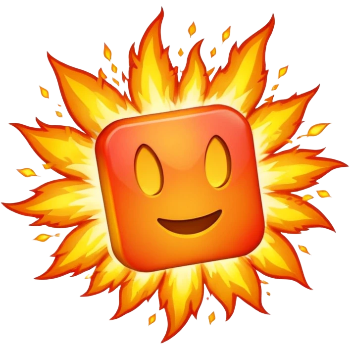exploding checkmark with dramatic explosion emoji