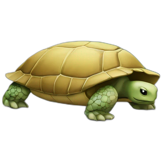 Voiture roule sur tortue qi vole emoji