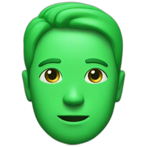 <> in green emoji