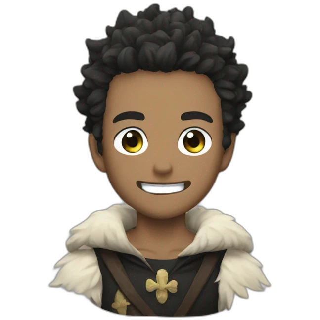 Black clover emoji