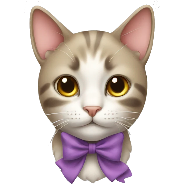 cat with bow  emoji