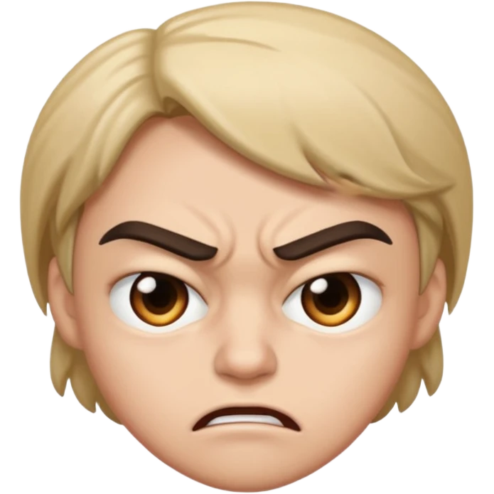 Angry side eye emoji