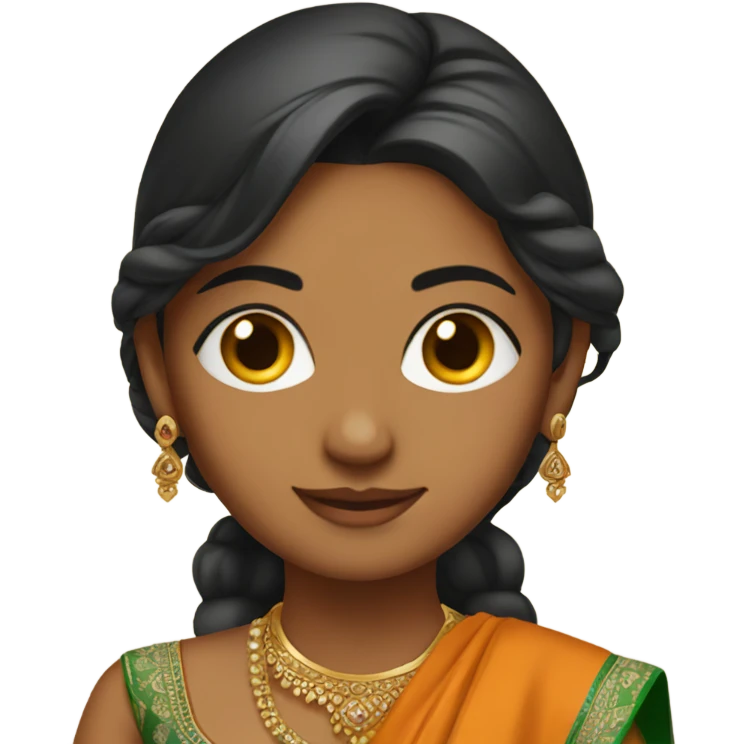 Indian girl in lehenga emoji