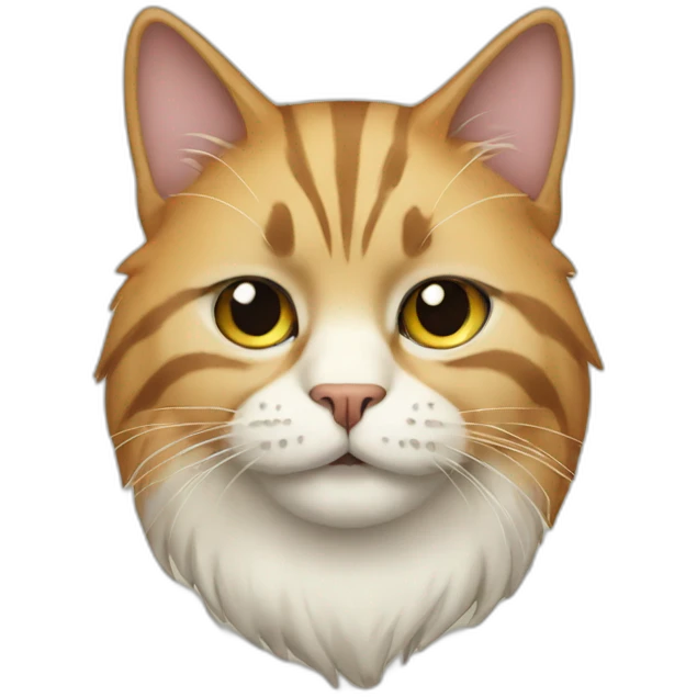 Cat with beard emoji