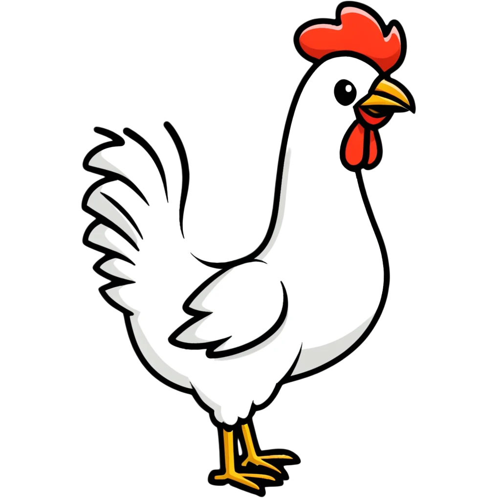 long neck chicken emoji