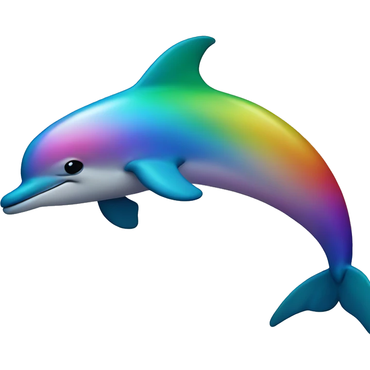rainbow dolphin emoji