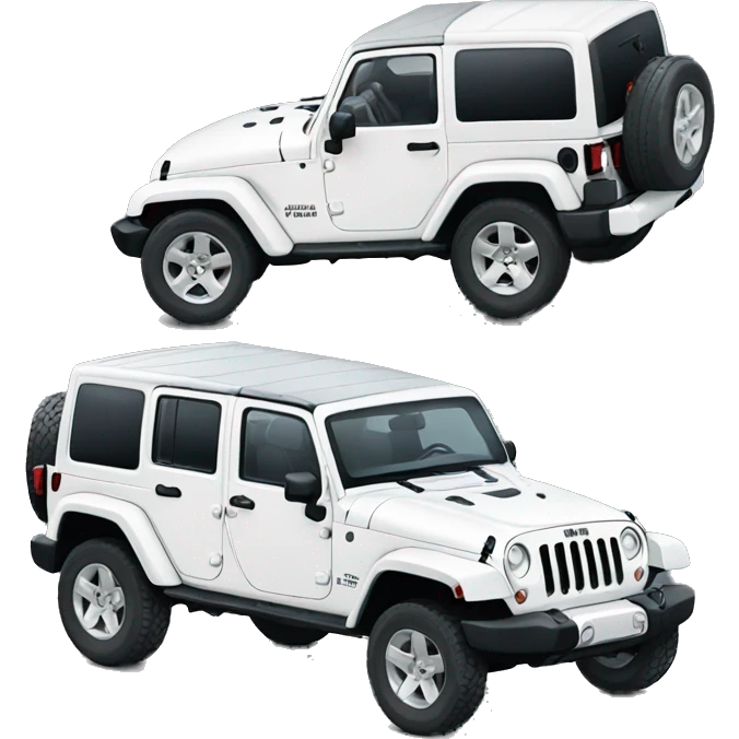 White Jeep wrangler emoji