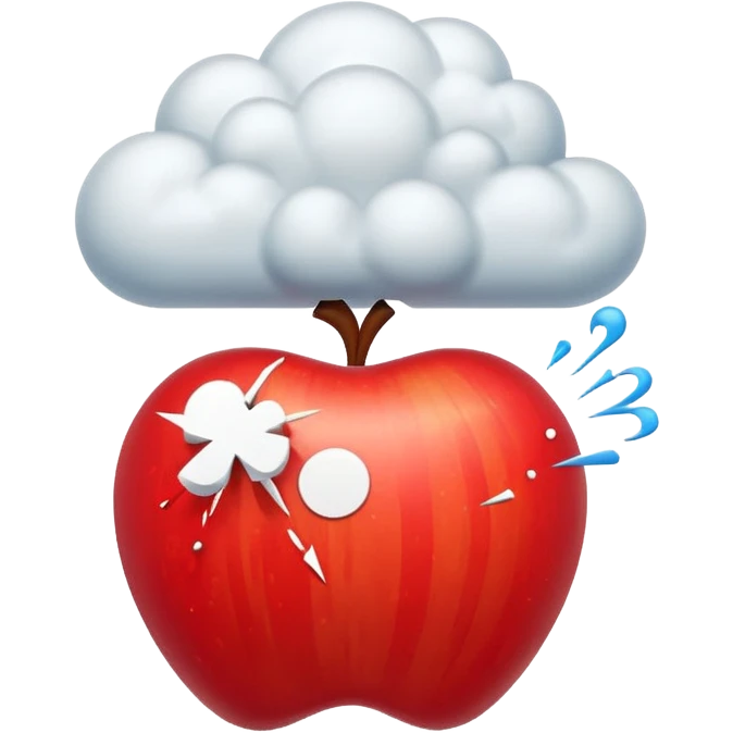 Create a 3D Apple-style emoji of a stylized explosion icon — abstract burst lines and a small cloud puff — combined with a circular red prohibition sign (slash). Keep it minimal, glossy, smooth, and friendly in Apple emoji style on a white background.

 emoji
