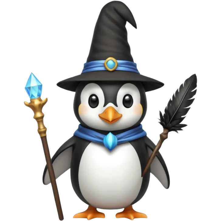 Penguin Wizard emoji