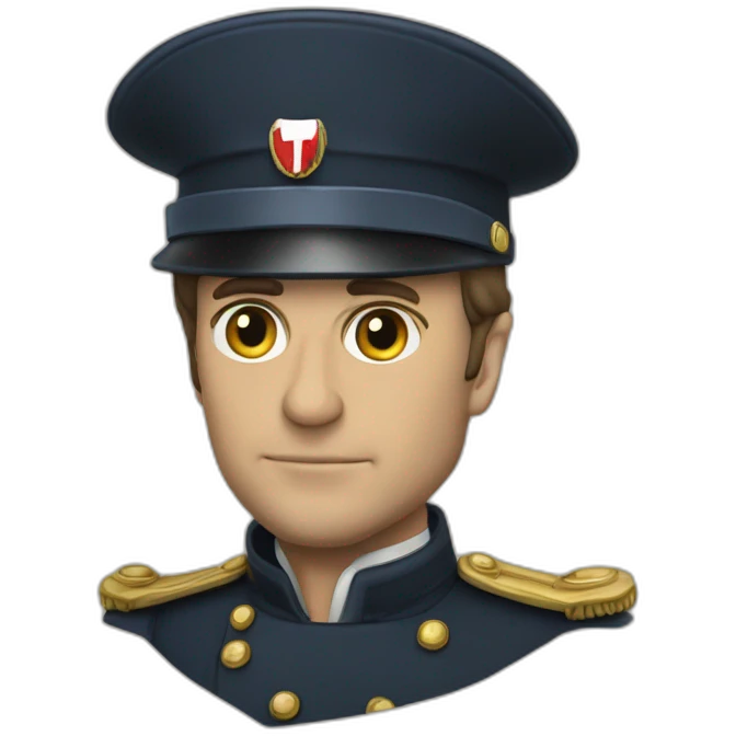macron en string de guerre emoji