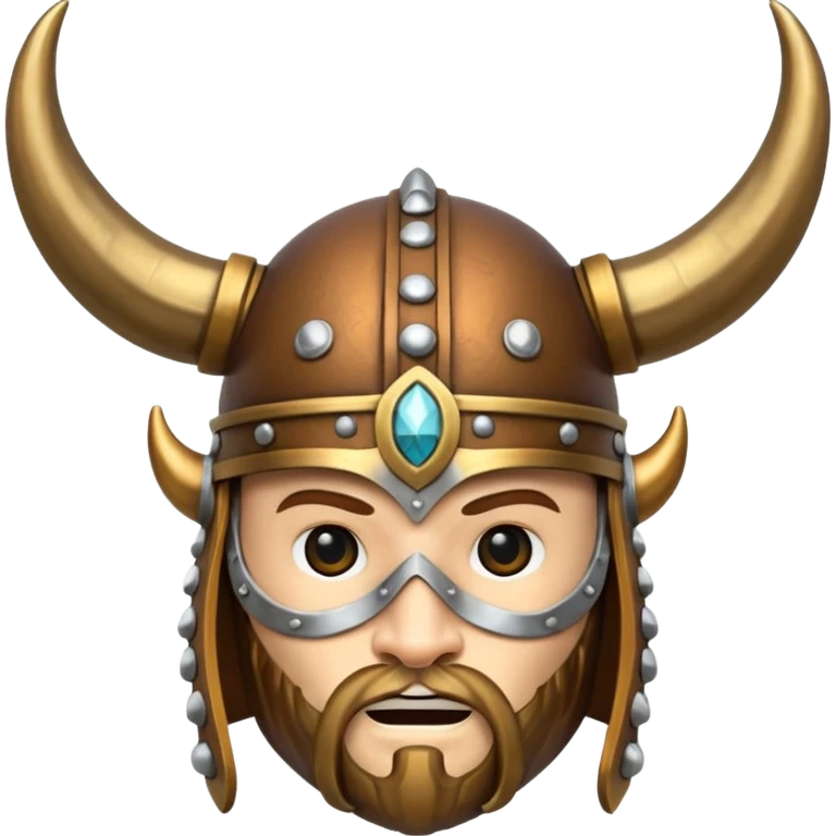 Solo el casco vikingo con cuernos sin cara de persona emoji