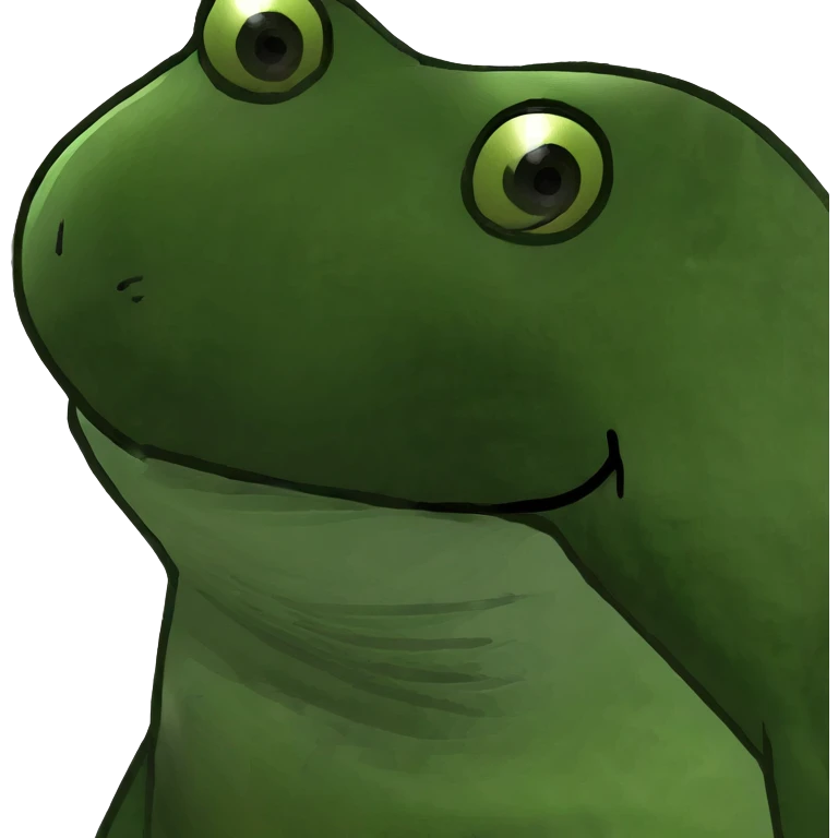 Cool frog emoji