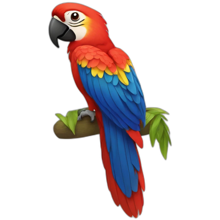 Scarlet Macaw Full Body emoji