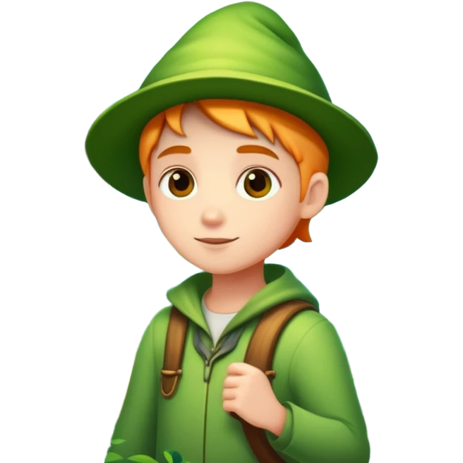 person exploring an enchanted forest emoji