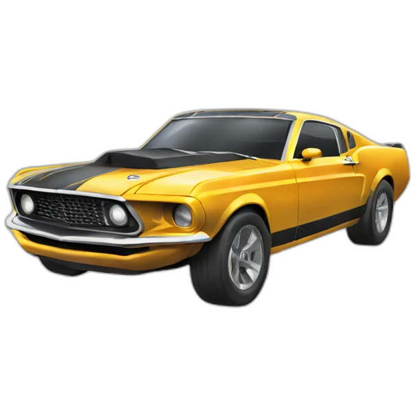 Futuristic mustang emoji