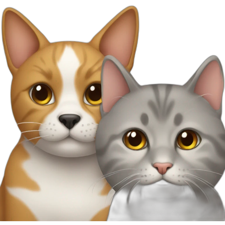 cat with dog emoji