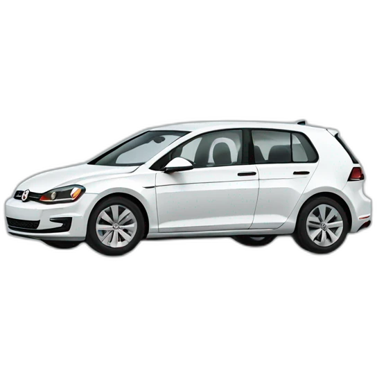 white volkswagen golf emoji