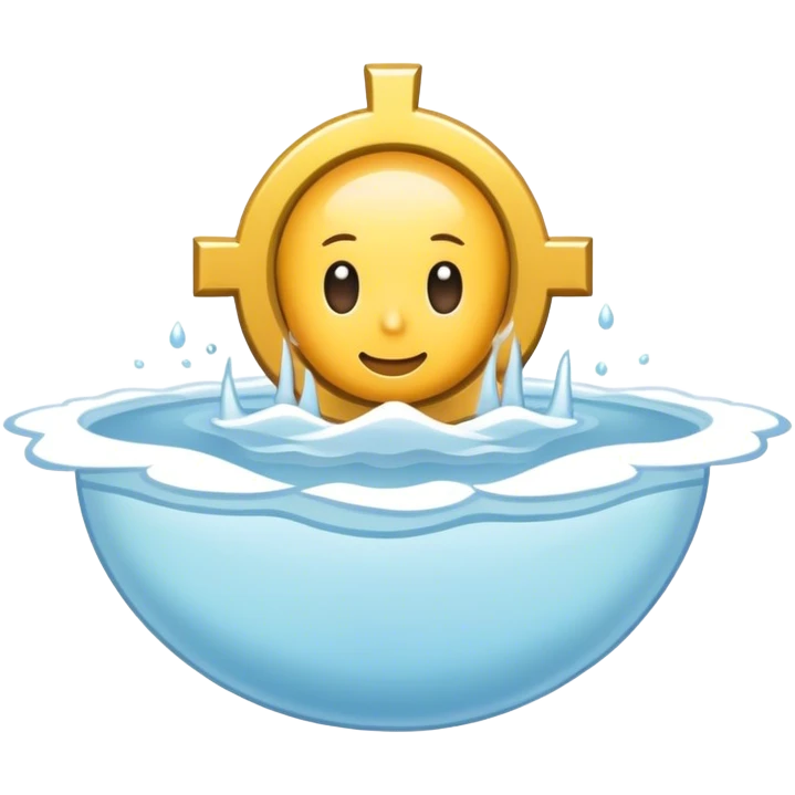 baptized emblem white emoji