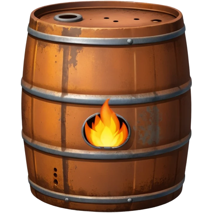 generate a realistic metal natural gas barrel emoji