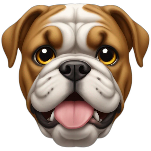 a Bulldog  emoji