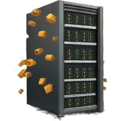 one server rack exploding emoji