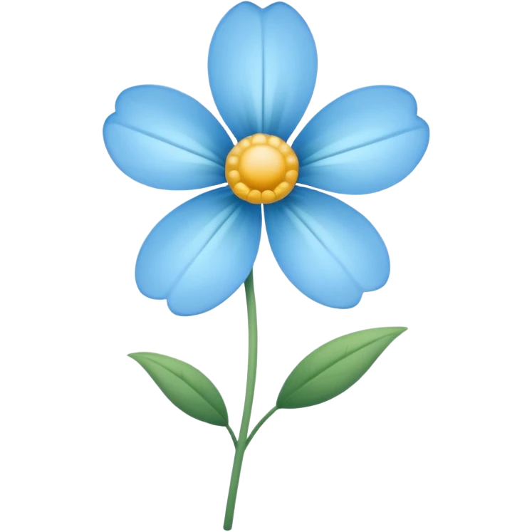 Light blue flower emoji