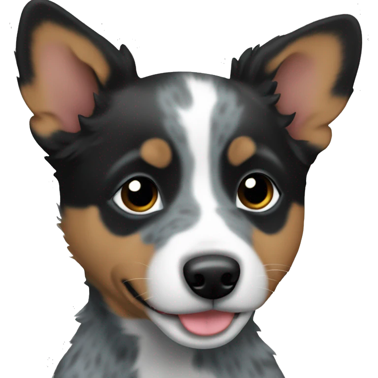 A blue heeler puppy emoji