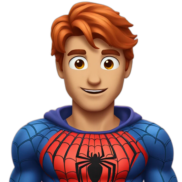 spiderman heart gesture emoji