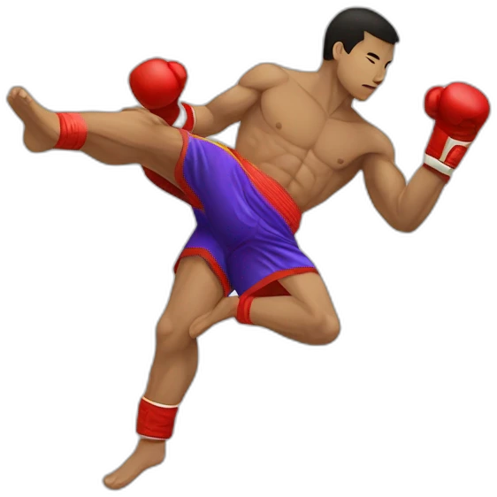 muay thai kick emoji