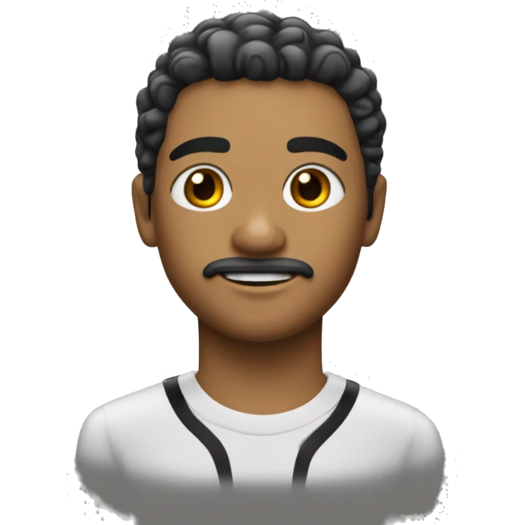 menino  são paulo tem cabelo liso pele morenena emoji